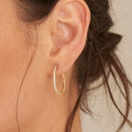 Gold Glam Hoop Earrings
