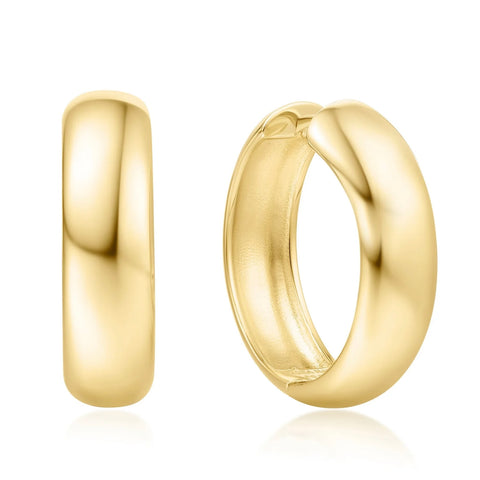 Gold Chubby Large Hoops