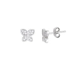 Silver Butterfly Studs