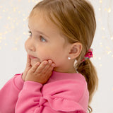 Sterling Silver Child In Season Heart Earrings