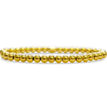 Isla Gold Plain Ball Stretch Bracelet- 6mm