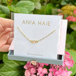 Gold Orb Rose Quartz Link Necklace