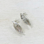 Sterling Silver Swirl Post Earrings