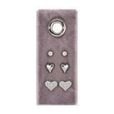 Set of 3 Plated Stud Earings