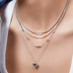 Silver Geometric Necklace