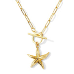 Plated Starfish Toggle Necklace