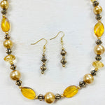 Fashion Beaded Necklace and Earring Set