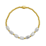 Isla Meet Me Halfway- White Cap Bracelet