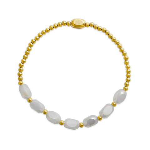 Isla Meet Me Halfway- White Cap Bracelet