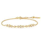 Ania Haie Gold Bezel Trios Bracelet