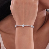 Sterling Silver Flexible Tennis Bracelet
