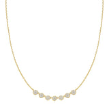 Gold Pavé Beaded Necklace
