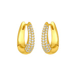 Gold Lana CZ Hoops