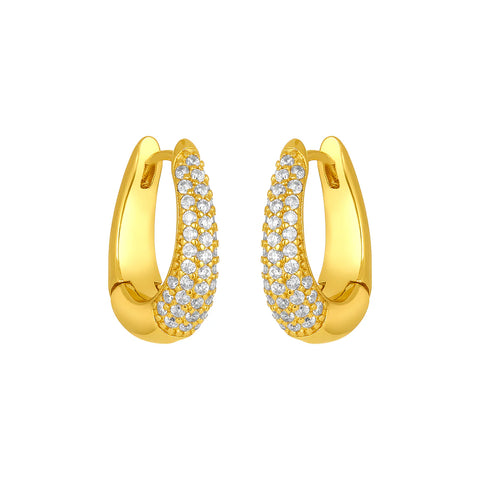 Gold Lana CZ Hoops