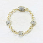 Fashion Gold Tone Magnetic Bracelet