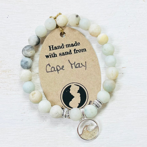 Cape May, NJ Shore Line Sand Wave Bracelet