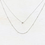 Sterling Silver Layered Ball Necklace
