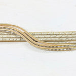 Fashion Gold Tone Magnetic Bracelet