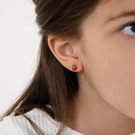 Sterling Silver Strawberry Earrings