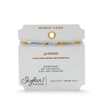 Gratitude Morse Code Bracelet