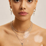 Silver Arrow Bar Necklace