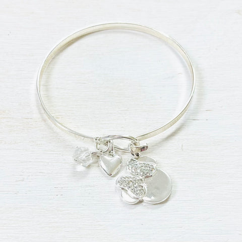 Silver Plated Estate Minnie Mouse Bangle