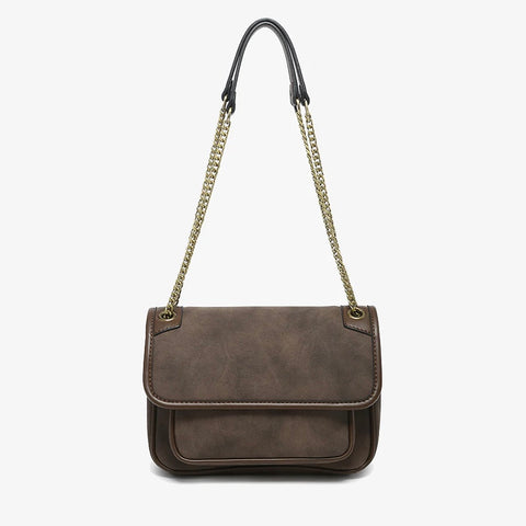 Nola Suede Crossbody- Espresso