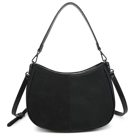 Zoe Two Tone Crossbody- Black