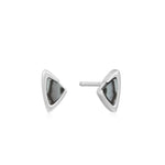 Silver Arrow Abalone Stud Earrings