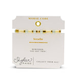 Breathe Morse Code Bracelet