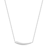 Silver Arrow Bar Necklace