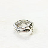 Sterling Silver Estate Bamboo Ring