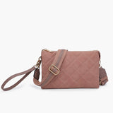 Izzy Mauve Quilted Crossbody