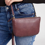 Bonnie Wristlet/Crossbody- Merlot