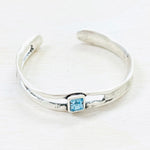 Fashion Blue Stone Cuff Bracelet