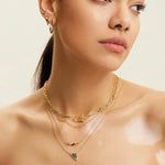 Two Tone Arrow Chain Necklace