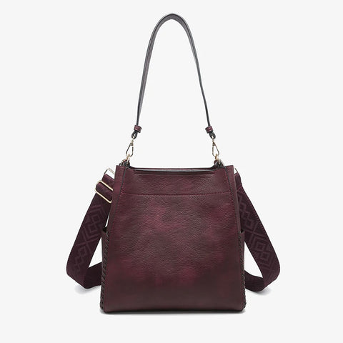 Penny Cherry Lacquer Bucket Bag