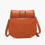 Sandra Buckle Crossbody- Rust