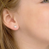 Sterling Silver Smiley Face Earrings