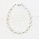 Sterling Silver Beaded Heart Bracelet