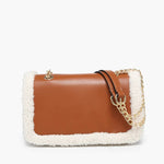 Jen & Co Brown Coco Sherpa Crossbody