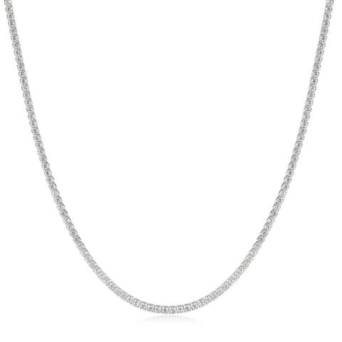 Silver Pavé Necklace