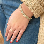 Sterling Silver 8" Byzantine Bracelet