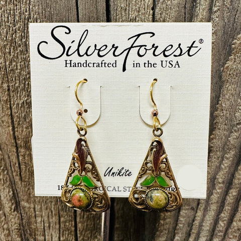 Silver Forest Unikite Earrings