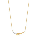 Two Tone Arrow Chain Necklace