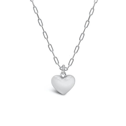 Full of Heart Necklace- Silver