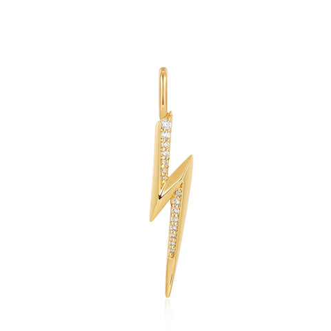 Gold Lightning Charm