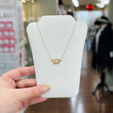 Sterling Silver Gold Plated Lotus Flower Necklace