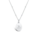 Sterling Silver Mother of Pearl Mother Mary Necklace