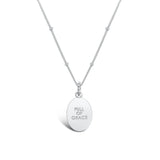 Sterling Silver Mother of Pearl Mother Mary Necklace